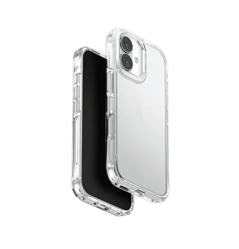 جراب UniQ LifePro Xtreme Slim Hybrid بوضوح حقيقي مع زوايا AirLite™ منحنية لهاتف iPhone 17 - شفاف كريستالي