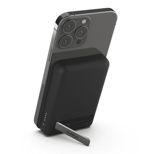 Belkin BoostCharge Magnetic Wireless Power Bank 5K + Stand - Black