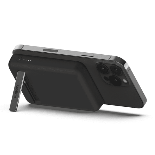 Belkin BoostCharge Magnetic Wireless Power Bank 5K + Stand - Black