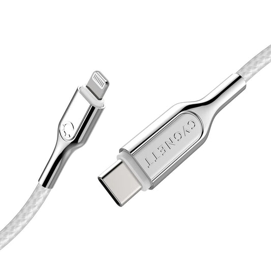 كابل Cygnett Armoured من Lightning إلى USB-C بطول 2 متر - أبيض
