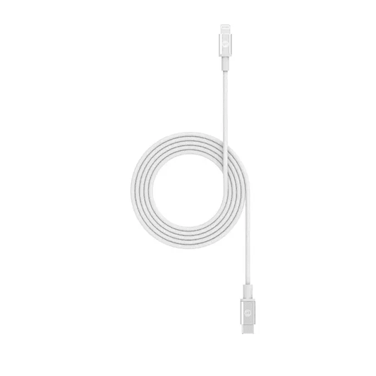 كابل Mophie للشحن من USB-C إلى Lightning بطول 1.8 متر – أبيض
