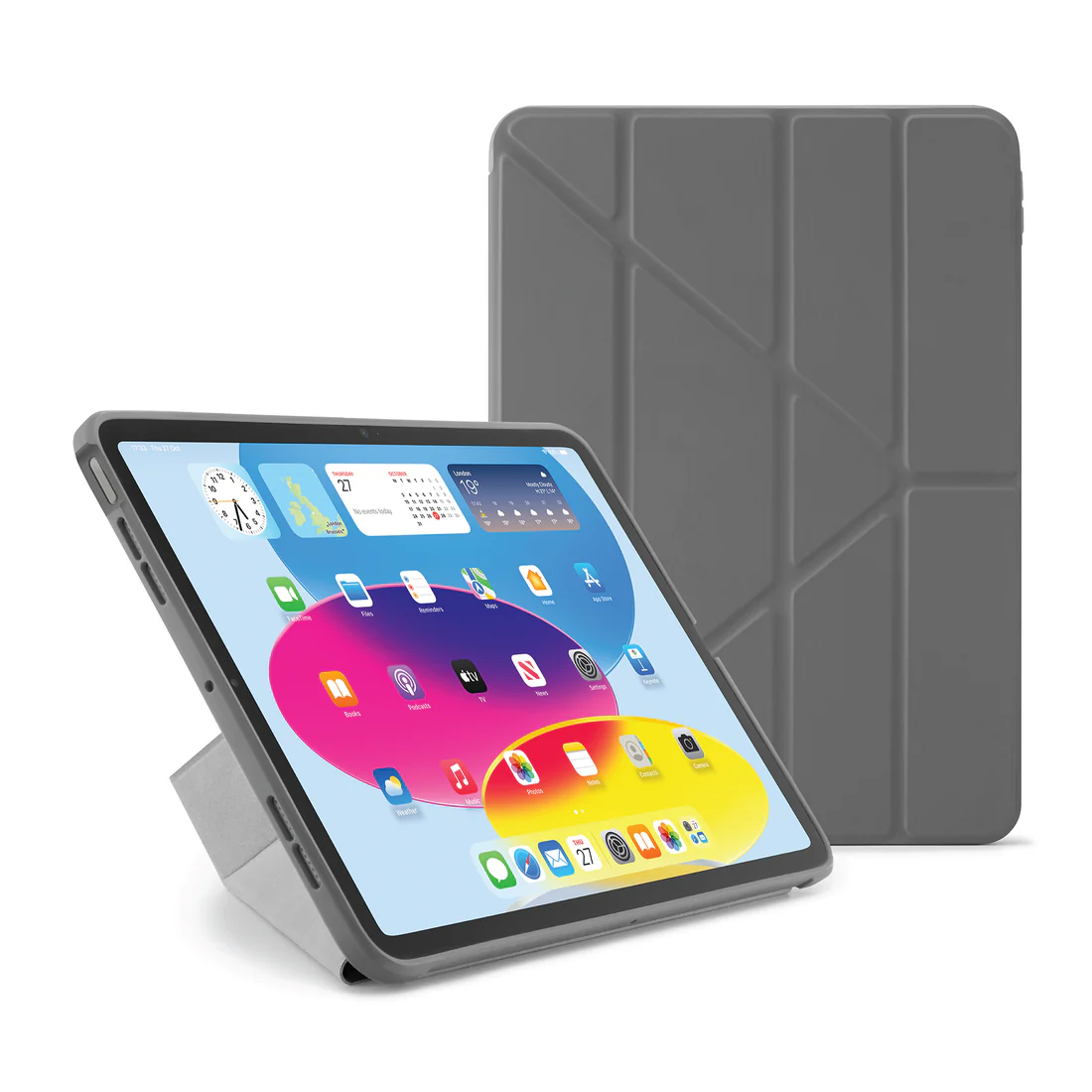 Pipetto iPad 10th Gen (2022) Origami No1 Original Case - Grey