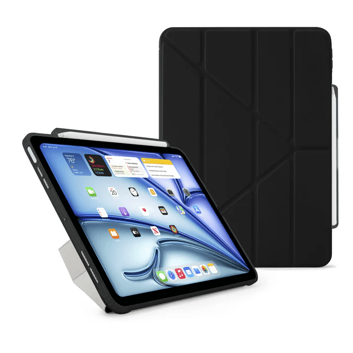 Pipetto iPad Air 13 (2024) Origami No3 Pencil Case - Black