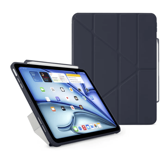 Pipetto iPad Air 13 (2024) Origami No3 Pencil Case - Dark Blue