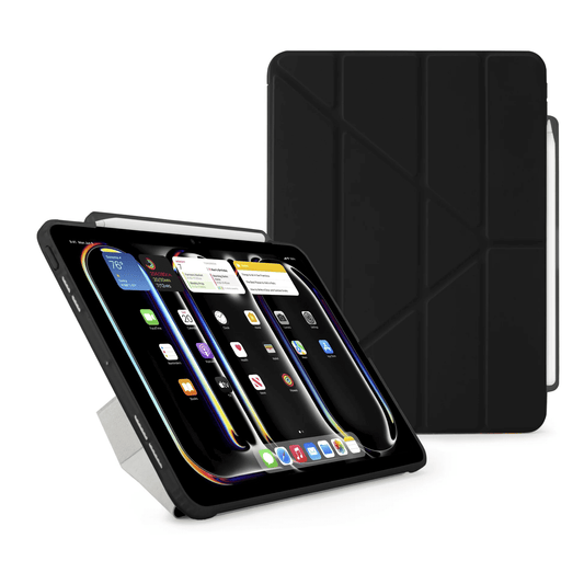 حافظة أقلام Pipetto لجهاز iPad Pro 11 (2024) بتصميم أوريغامي رقم 3 - أسود
