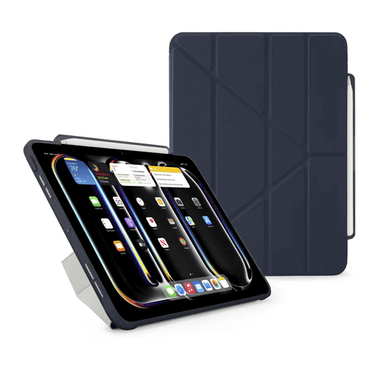 حافظة أقلام Pipetto لجهاز iPad Pro 11 (2024) بتصميم أوريغامي رقم 3 - أزرق داكن