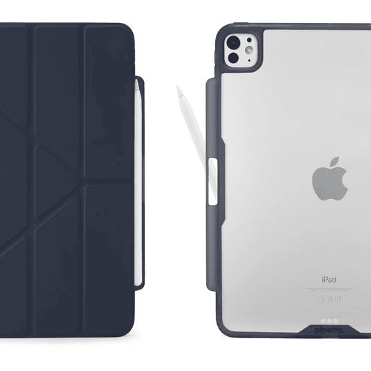 حافظة أقلام Pipetto لجهاز iPad Pro 11 (2024) بتصميم أوريغامي رقم 3 - أزرق داكن