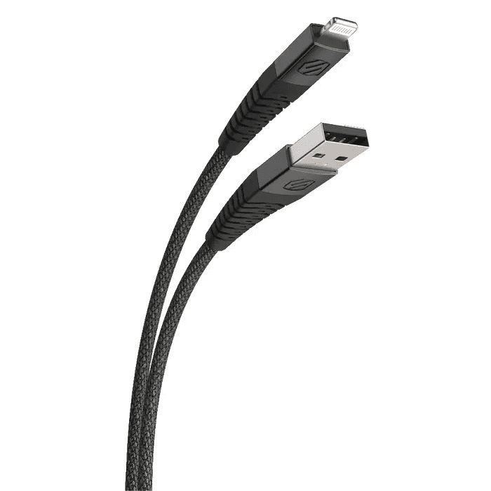 Scosche StrikeLine Heavy-Duty USB-A to Lightning Cable 4ft (1.2M) - Grey
