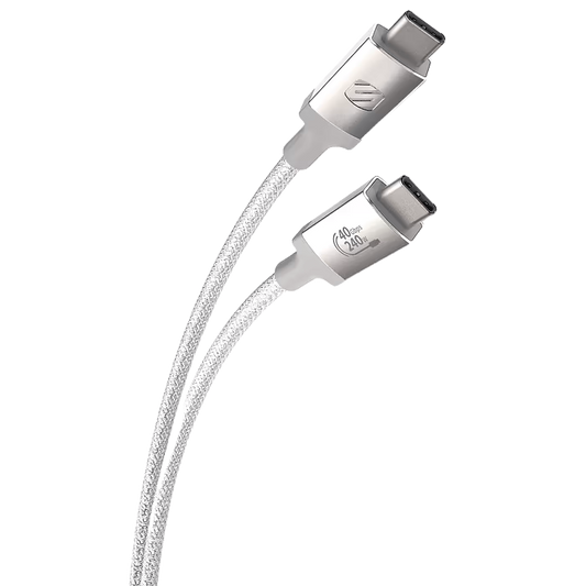 كابل Scosche StrikeLine متين USB-C إلى Lightning بطول 4 أقدام (1.2 متر) - أبيض