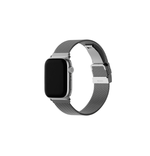 UNIQ DANTE PRO APPLE WATCH SELF-ADJUSTABLE MESH STEEL BAND 49/46/45/44MM - TITANIUM SILVER