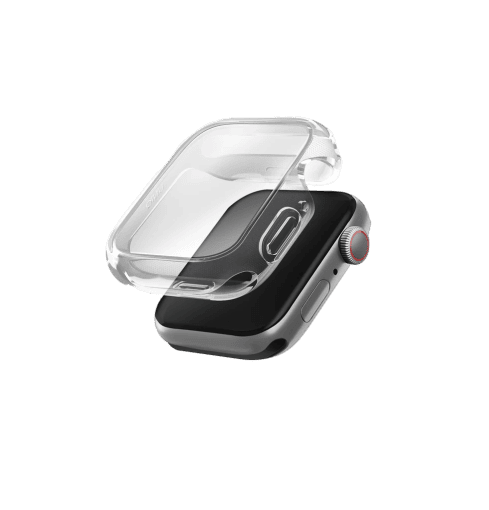 UNIQ GARDE HYBRID WATCH CASE WITH SCREEN PROTECTION 44MM (SE3|SE2) - CLEAR