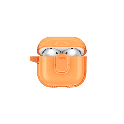 جراب UNIQ GLASE PRO لسماعات AirPods الجيل الرابع بقفل – ذهبي