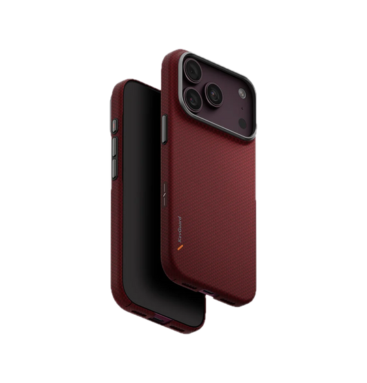 UNIQ HYBRID IPHONE 18 PRO MAX MAGCLICK CHARGING KEVA EDGE - EMBER RED