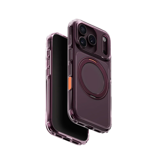 UNIQ HYBRID IPHONE 18 PRO MAX SWIVIX WITH 360 ROTATING KICKSTAND - DEEP BURGUNDY
