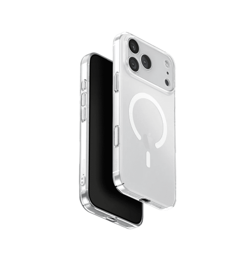 جراب UniQ AirSuit بسُمك 1.3 مم فائق النحافة والمتوافق مع MagClick لهاتف iPhone 17 Pro Max - شفاف