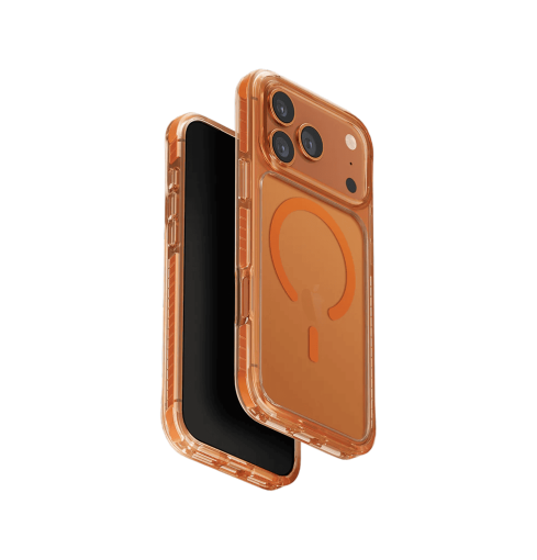 جراب UniQ Combat ثلاثي الطبقات للحماية لهاتف iPhone 17 Pro Max - برتقالي