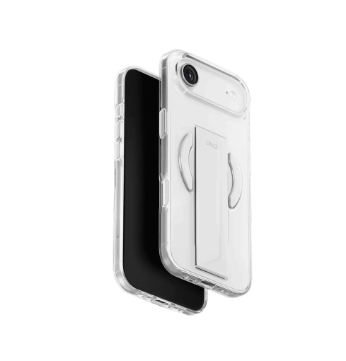 جراب UniQ Heldro Air Slim FlexGrip مع شحن مغناطيسي لهاتف iPhone Air - شفاف لامع