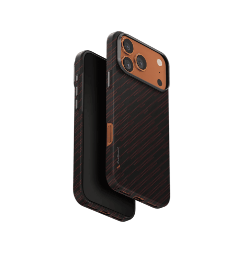 Uniq Keva Edge Slimline 100% Aramid Case for iPhone 17 Pro Max - Orange