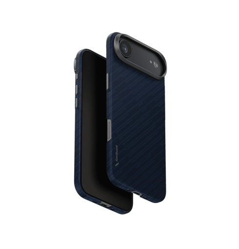 جراب UniQ Keva Edge Slimline المصنوع 100% من ألياف الأراميد لهاتف iPhone Air - أزرق