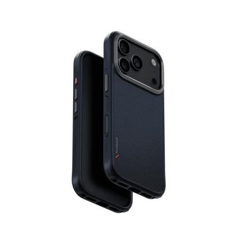 جراب UniQ Keva Tough الواقي من ألياف الأراميد لهاتف iPhone 17 Pro - أزرق ترانس