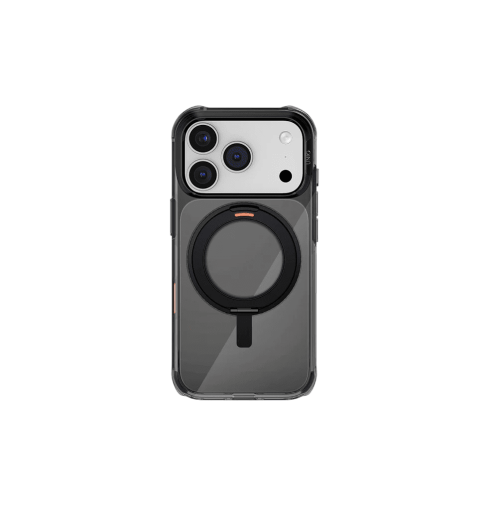 جراب UniQ Swivix 360° بحامل دوّار لهاتف iPhone 17 Pro - أسود