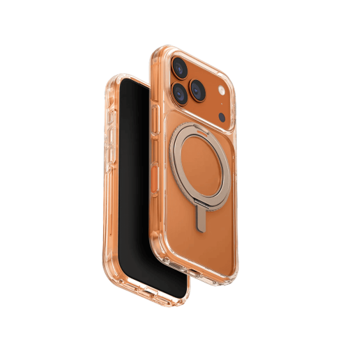 Uniq Swivix 360 Rotating Kickstand Case for iPhone 17 Pro - Taupe Gold