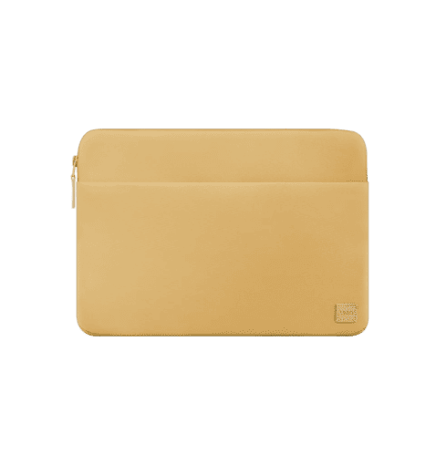 Uniq Vienna Water-Resistant Recycled Fabric Laptop Sleeve Up to 14” - Canary Yellow