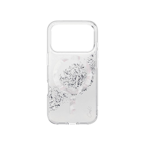 Uniq COEHL CRYSTELLE iPhone 17 Pro MagClick Magnetic Charging Compatible - Sparkling Silver tradeline