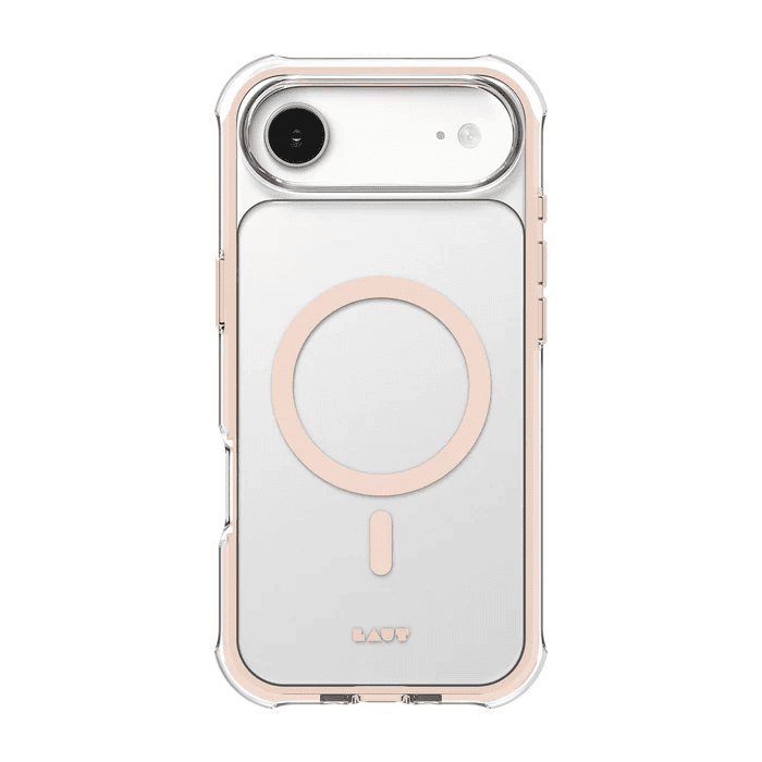 Rear view showcasing the premium finish of the Laut AERO PROTECT case for iPhone Air in Sadle Brown at Tradeline.