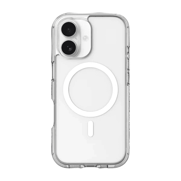 Rear view of the premium scratch-resistant Laut CRYSTAL MATTER X case for iPhone 17 in Crystal clear at Tradeline.