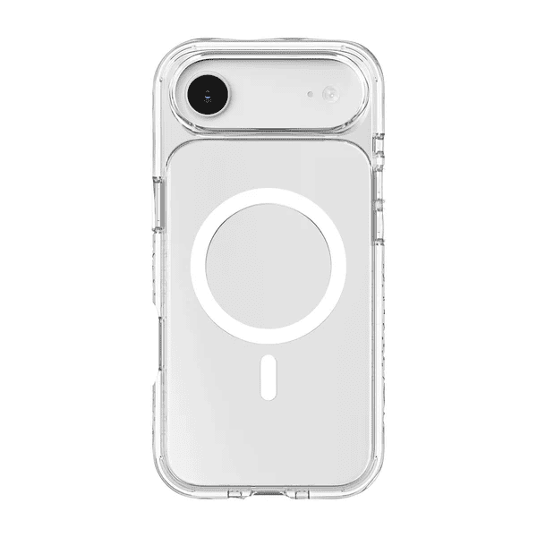 Front view of the fully transparent Laut CRYSTAL MATTER X case for iPhone Air in Crystal clear finish available at Tradeline.