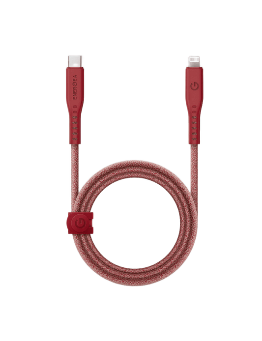 كابل ENERGEA Flow من Lightning إلى USB-C بطول 1.5 متر - أحمر