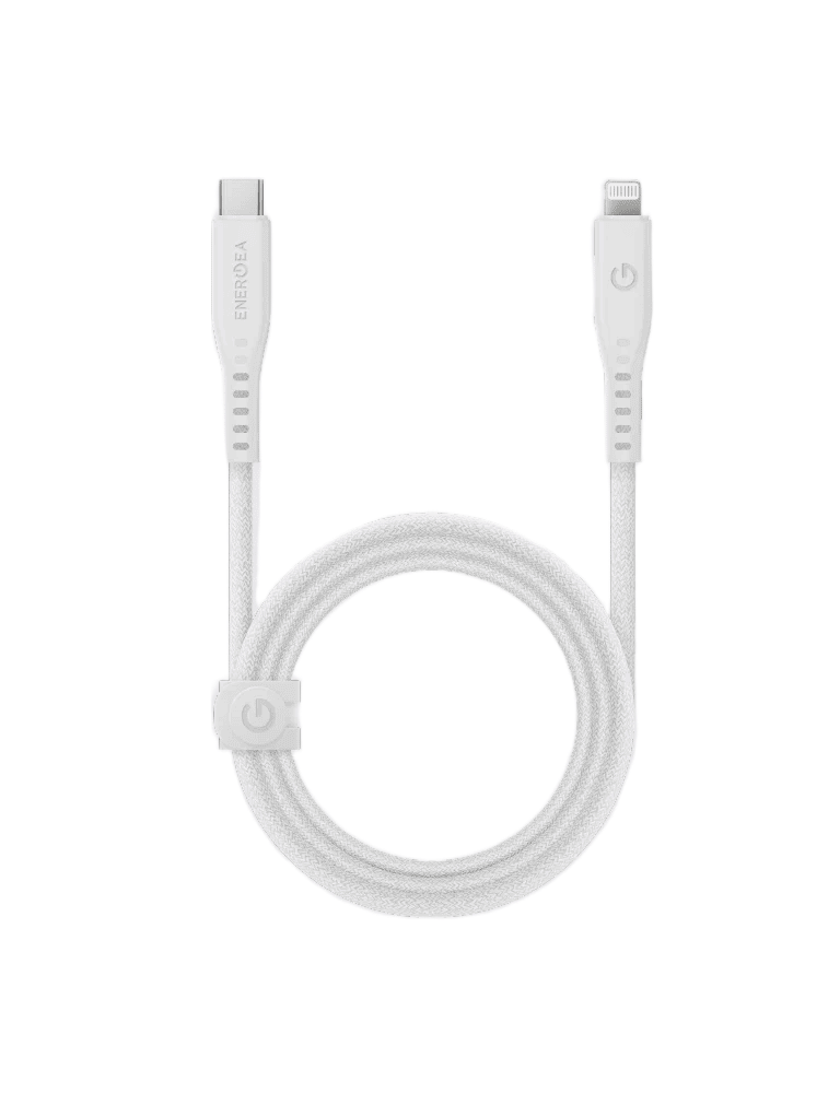 كابل ENERGEA Flow من Lightning إلى USB-C بطول 1.5 متر - أبيض