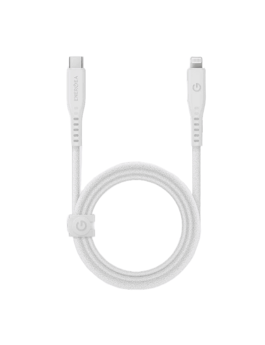 كابل ENERGEA Flow من Lightning إلى USB-C بطول 1.5 متر - أبيض