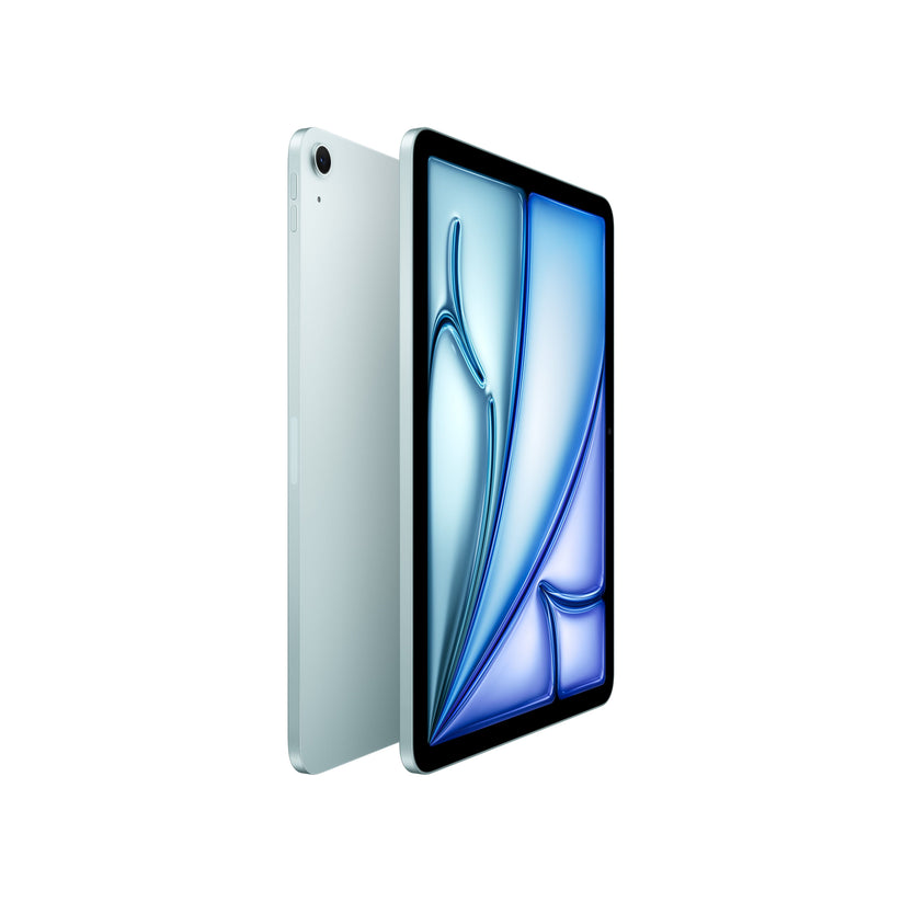 Side view profile of the 11-inch iPad Air Wi-Fi 1TB Blue M4 tablet from Tradeline Egypt.