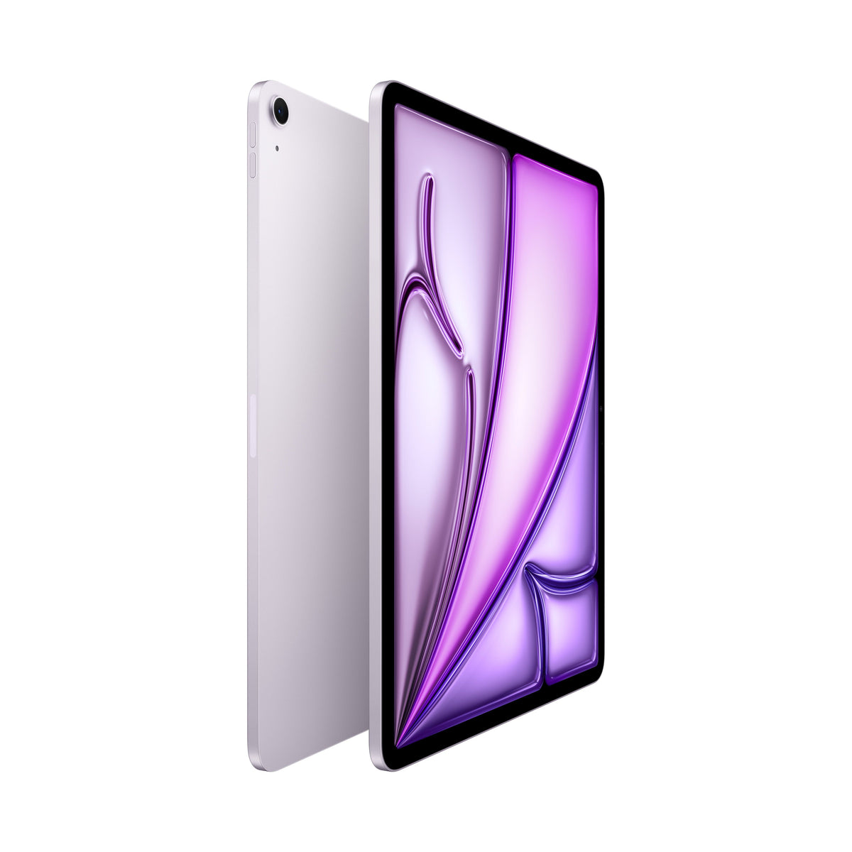 Side view profile of the 13-inch iPad Air Wi-Fi 1TB Purple M4 tablet from Tradeline Egypt.