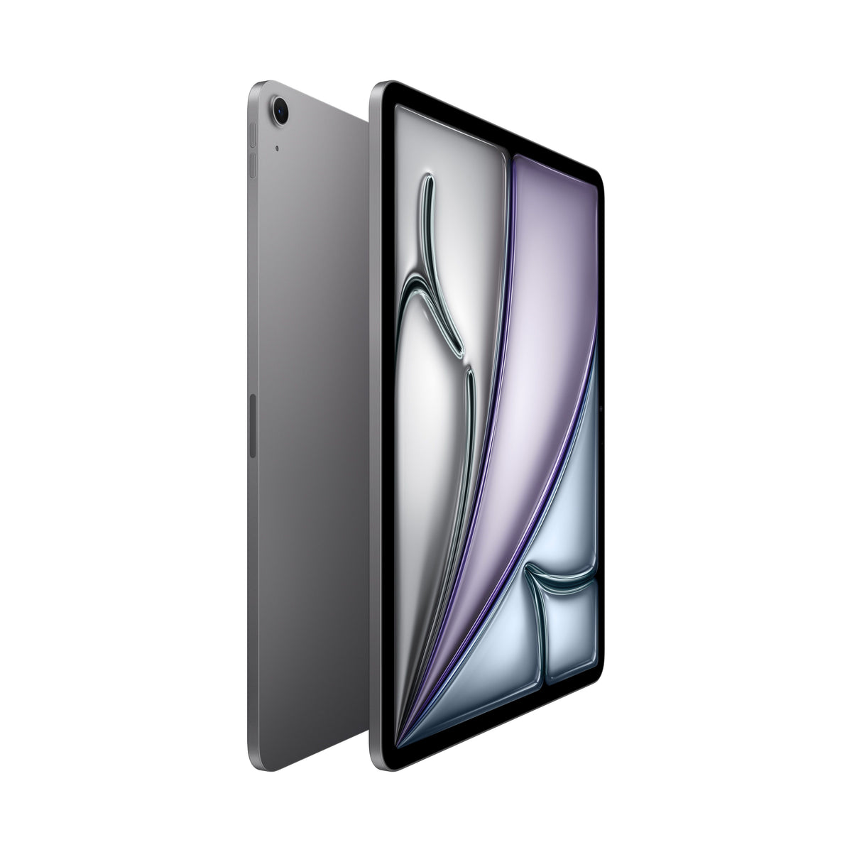 Side view profile of the 13-inch iPad Air Wi-Fi 512GB Space Grey M4 tablet from Tradeline Egypt.