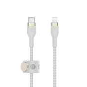 Belkin BOOST↑CHARGE PRO Flex USB-C Cable with Lightning Connector (3M) - White