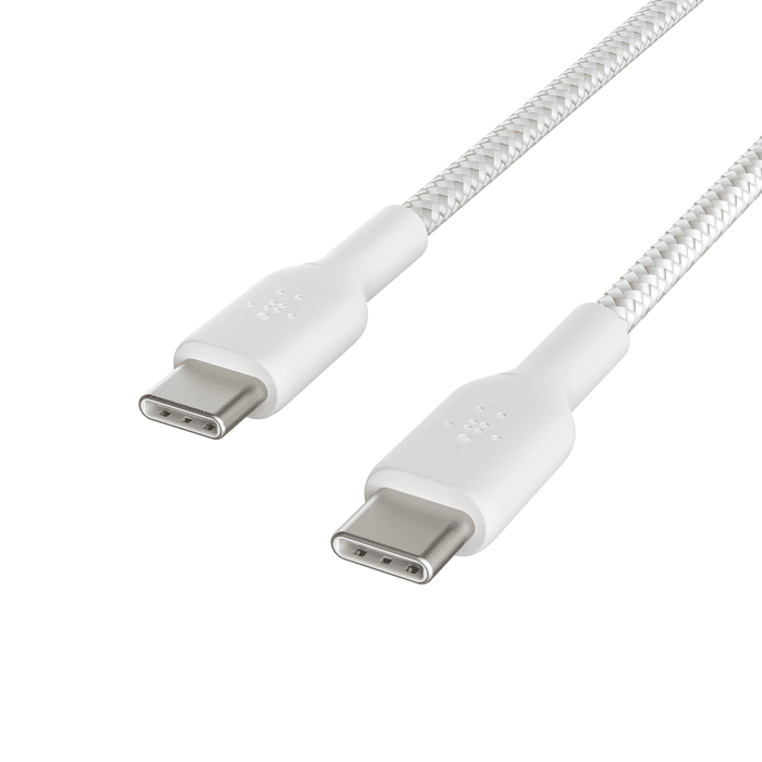 Belkin BoostCharge Braided USB-C to USB-C 1m (2 Pack) - White