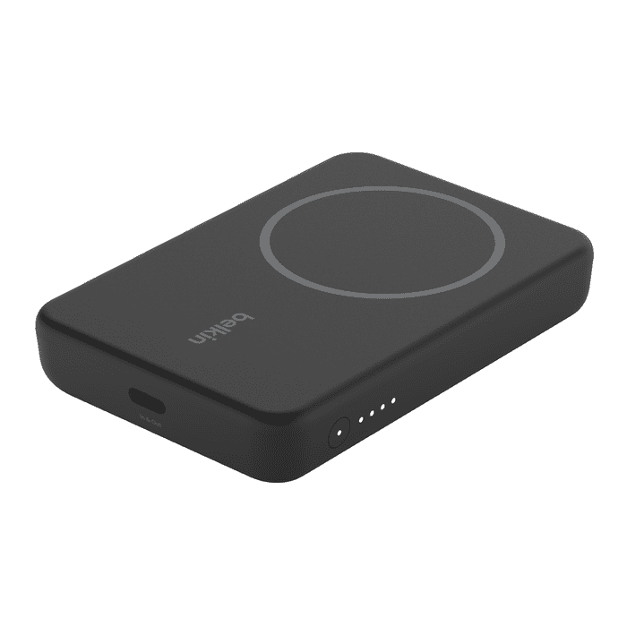 Belkin BoostCharge Magnetic Wireless Power Bank 5K + Stand - Black