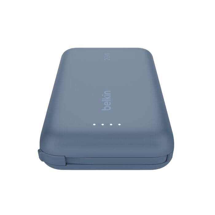 Belkin BoostCharge Power Bank 10K with Integrated Cable USB-C 20W - Blue