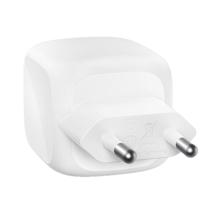Belkin BoostCharge Pro 2-Port USB-C GaN Charger 50W With Cable - White