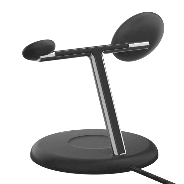 Belkin BoostCharge Pro 3-in-1 Magnetic Charging Stand with Qi2 Fast Wireless Charging 15W - Black