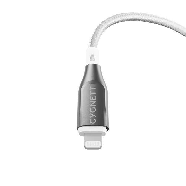 Cygnett Armoured Lightning To USB-C 1m - White