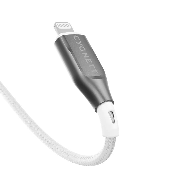 Cygnett Armoured Lightning To USB-C 2m - White