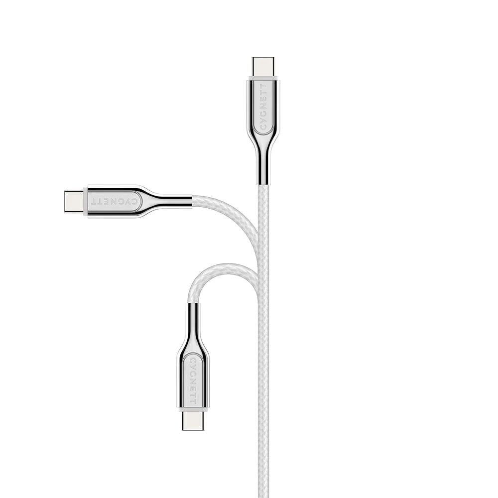 كابل Cygnett Armoured من Lightning إلى USB-C بطول 2 متر - أبيض