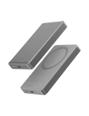 ENERGEA AluPac 10K Power Bank فائق الخفة من الألومنيوم ومتوافق مع MagSafe - NAT