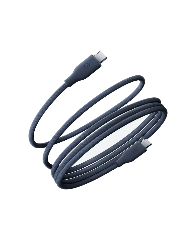 ENERGEA HELIX 60W USB-C to USB-C Magnetic Fast Charging Cable 1.5M - BLUE