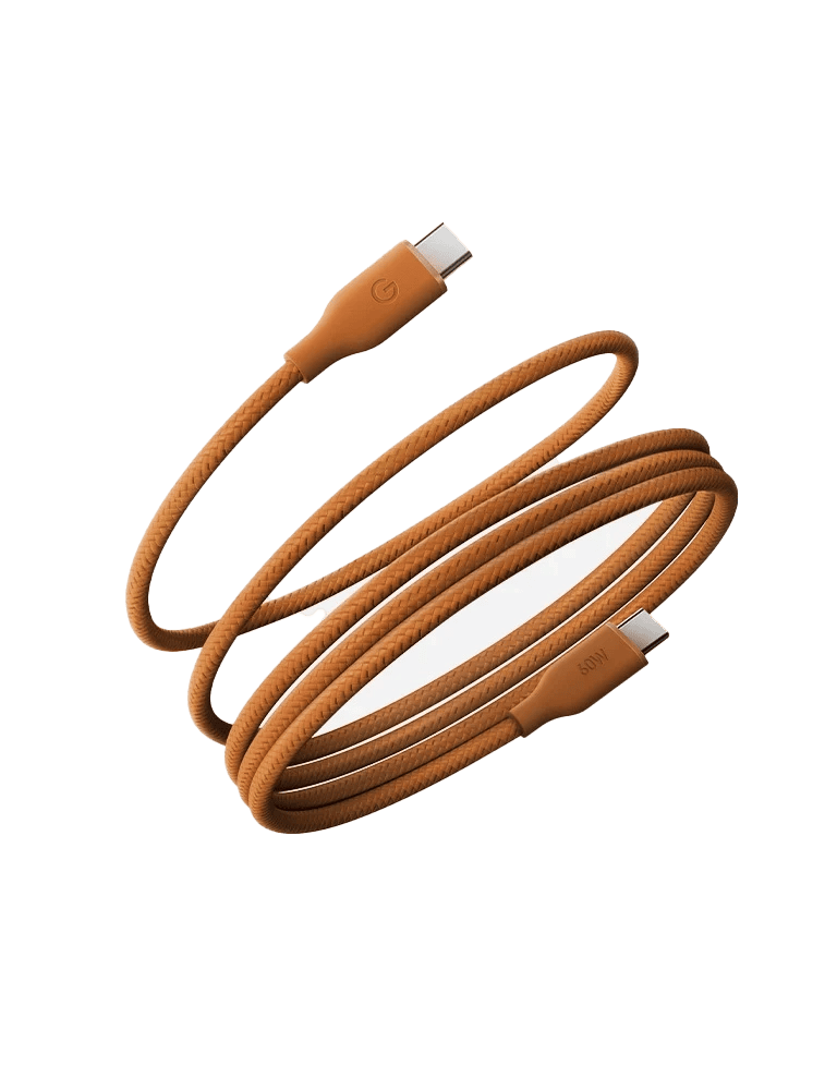 ENERGEA HELIX 60W USB-C to USB-C Magnetic Fast Charging Cable 1.5M - ORANGE