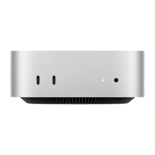 Mac mini: شريحة Apple M4 Pro مع وحدة معالجة مركزية 12 نواة ووحدة معالجة رسومات 16 نواة، ووحدة تخزين SSD بسعة 512 جيجابايت - فضي
